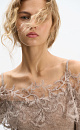 Merino wool longsleeve with lace - BRUSNIKA. Women clothes