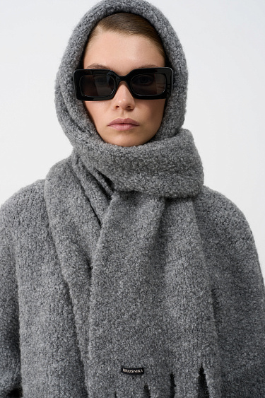 Jumper with scarf - BRUSNIKA Women Clothes