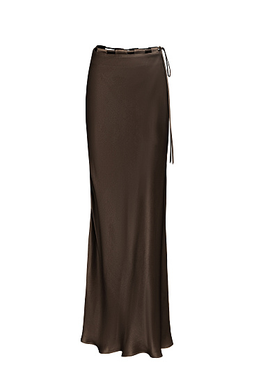 Satin maxi skirt - BRUSNIKA Women Clothes