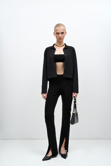 Leggings with slits - BRUSNIKA Women Clothes
