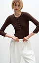 Wide rib-knit jumper - BRUSNIKA. Women clothes
