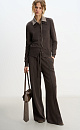 cashmere cardigan with a polo collar - BRUSNIKA. Women clothes