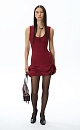 Mini dress with flounces - BRUSNIKA. Women clothes