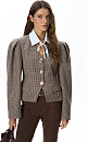 Checkered jacket with accent buttons - BRUSNIKA. Women clothes