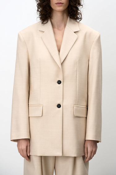 Classic wool blend blazer - BRUSNIKA Women Clothes