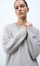 Oversized fox down jumper - BRUSNIKA. Women clothes