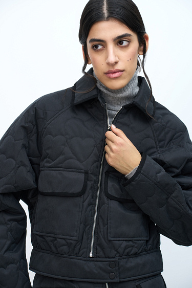 Quilted bomber jacket - BRUSNIKA Women Clothes
