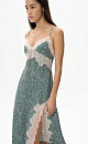 Combination dress with lace - BRUSNIKA. Women clothes