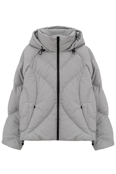 Quilted down jacket with hood - BRUSNIKA Women Clothes
