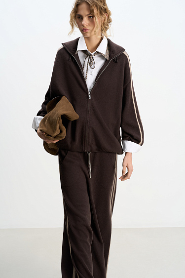 Trousers with stripes - BRUSNIKA Women Clothes