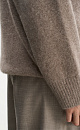 Oversized fox down jumper - BRUSNIKA. Women clothes