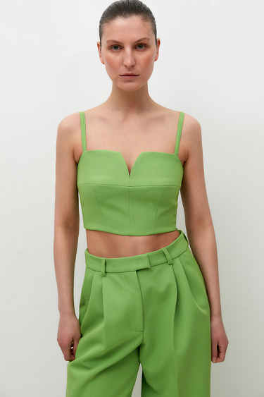 Crop top with straps - BRUSNIKA Women Clothes