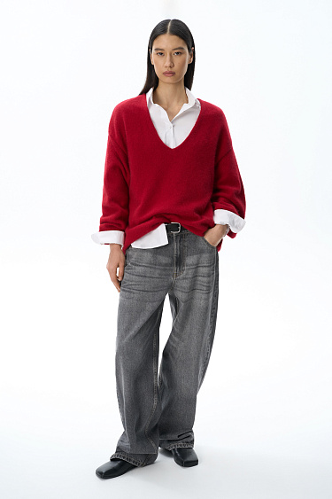 Fox Down Jumper - BRUSNIKA Women Clothes