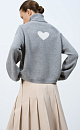 Jumper with a heart on the back - BRUSNIKA. Women clothes
