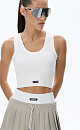 Top with branded jacquard - BRUSNIKA. Women clothes