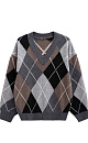 Cashmere jumper with an Argyle pattern - BRUSNIKA. Women clothes
