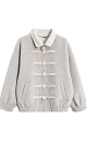 Wool bomber jacket with Chinese clasp - BRUSNIKA. Women clothes