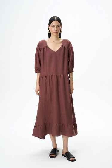 Linen dress - BRUSNIKA Women Clothes