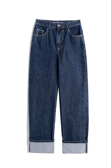 Straight-leg jeans with cuffs - BRUSNIKA Women Clothes