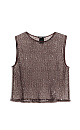 Transparent top with sequins - BRUSNIKA. Women clothes