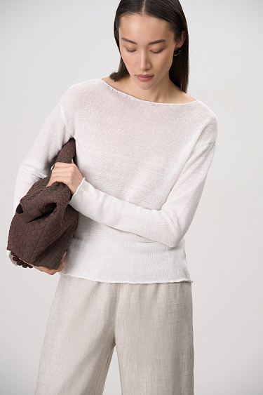 100% linen knit jumper - BRUSNIKA Women Clothes