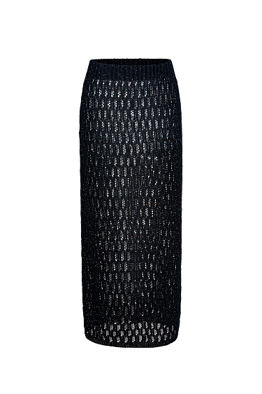 Lace midi skirt made of cotton - BRUSNIKA Women Clothes