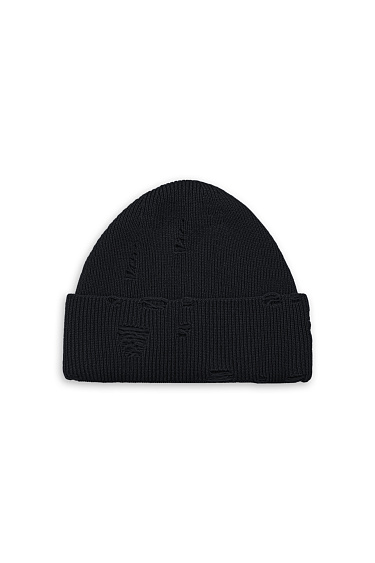 Ripped beanie - BRUSNIKA Women Clothes