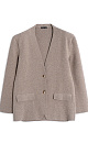 Cashmere jacket without lapels - BRUSNIKA. Women clothes