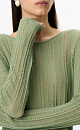 Openwork long sleeve top - BRUSNIKA. Women clothes