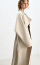 Wool coat with an asymmetrical lapel - BRUSNIKA. Women clothes