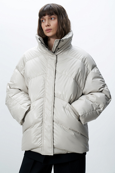 Stand-up collar down jacket - BRUSNIKA Women Clothes