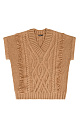 Knitted alpaca vest - BRUSNIKA. Women clothes