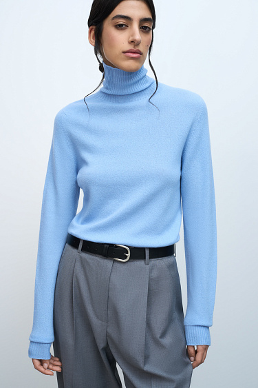 Cashmere and wool turtleneck jumper - BRUSNIKA Women Clothes