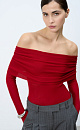 Knitted top with long sleeves - BRUSNIKA. Women clothes
