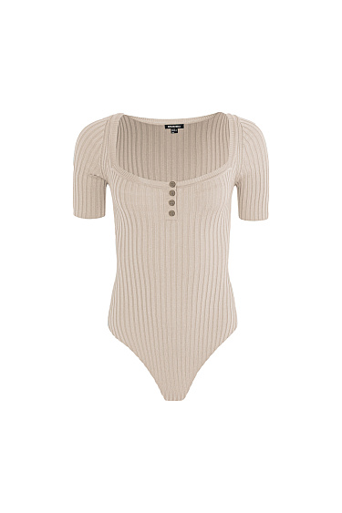 Square neck bodysuit - BRUSNIKA Women Clothes