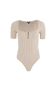 Square neck bodysuit - BRUSNIKA. Women clothes