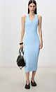 Viscose Midi Knitted Dress - BRUSNIKA. Women clothes