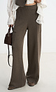 Straight-cut knitted trousers - BRUSNIKA. Women clothes