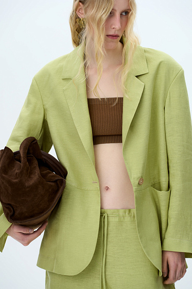 Oversized blazer - BRUSNIKA Women Clothes