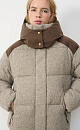 Knitted down jacket with hood - BRUSNIKA. Women clothes