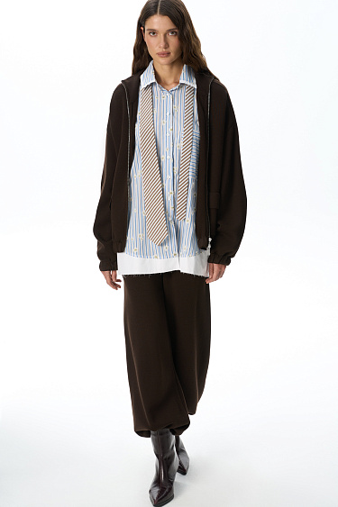 Banana trousers made of wool - BRUSNIKA Women Clothes