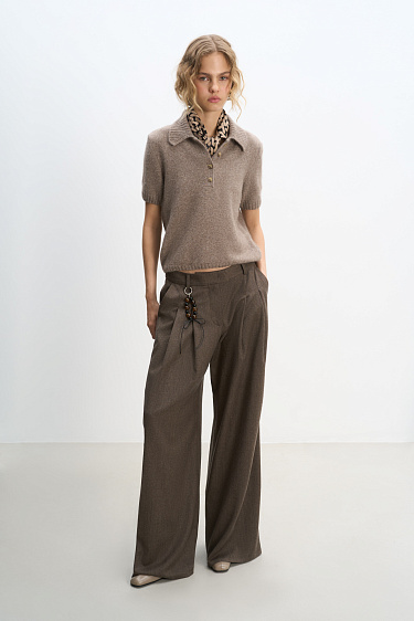 Fox Down Polo - BRUSNIKA Women Clothes