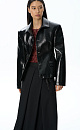 Fitted patent-finish jacket - BRUSNIKA. Women clothes