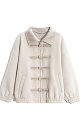 Wool bomber jacket with Chinese clasp - BRUSNIKA. Women clothes