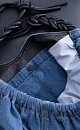Denim drawstring bag - BRUSNIKA. Women clothes