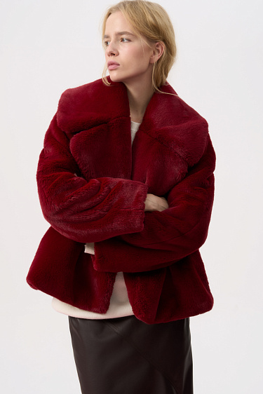 Eco-fur coat - BRUSNIKA Women Clothes