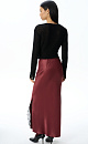Satin maxi skirt with lace - BRUSNIKA. Women clothes