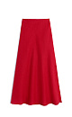 100% linen midi skirt with a slit - BRUSNIKA. Women clothes