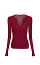 Cut-out long sleeve top - BRUSNIKA. Women clothes
