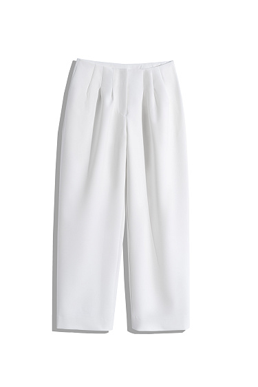 Trousers with symmetrical pleats - BRUSNIKA Women Clothes